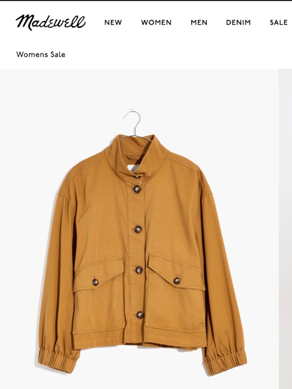 Madewell Bayview Balloon-Sleeve Jacket